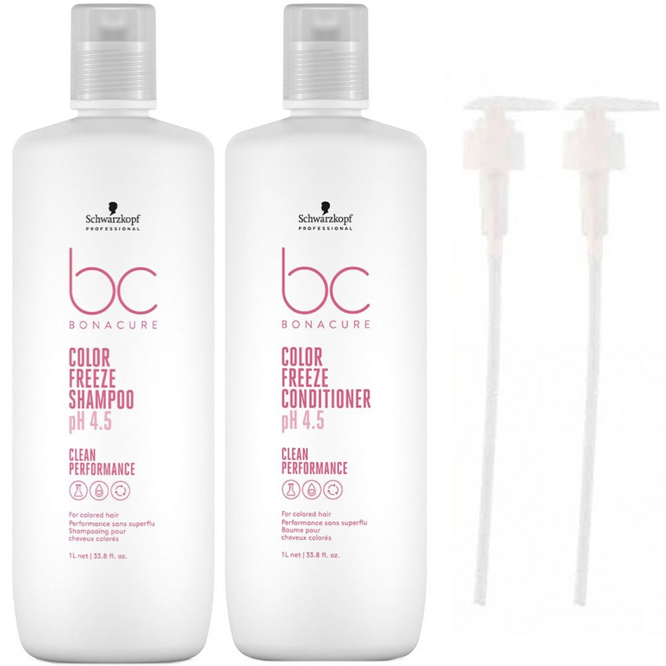 Schwarzkoph BC Bonacure pH 4.5 Colour Freeze Micellar Sulphate-Free Shampoo & Conditioner Twin 2 x 1000ml