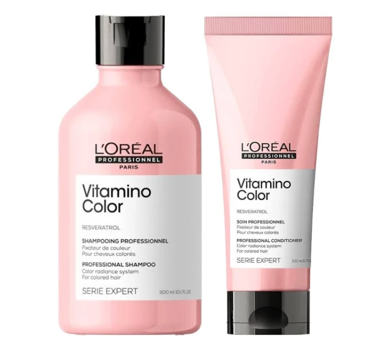 L'oreal Professional Serie Expert Vitamino Colour Radiance Shampoo 300ml & Conditioner 200ml Twin