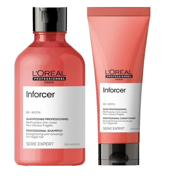 L'oreal Professional Serie Expert Inforcer Strengthening Anti-Breakage Shampoo 300ml & Conditioner 200ml Twin